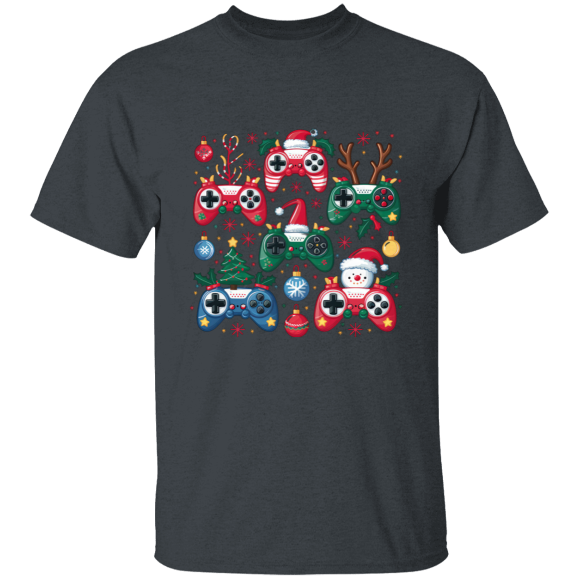 Youth Christmas Gaming Controllers T-Shirt