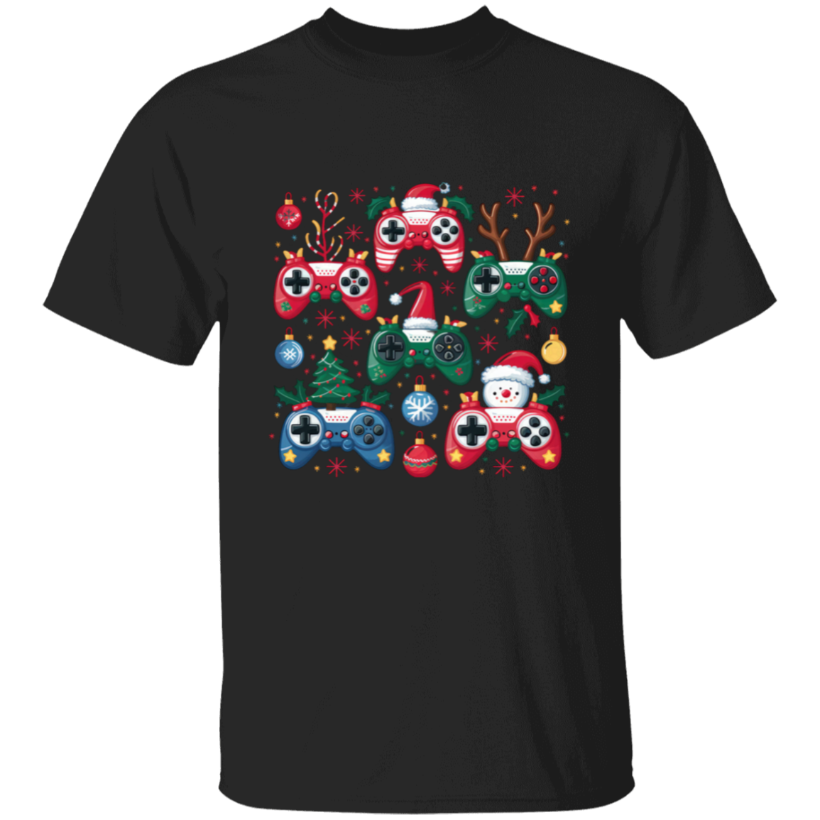 Youth Christmas Gaming Controllers T-Shirt