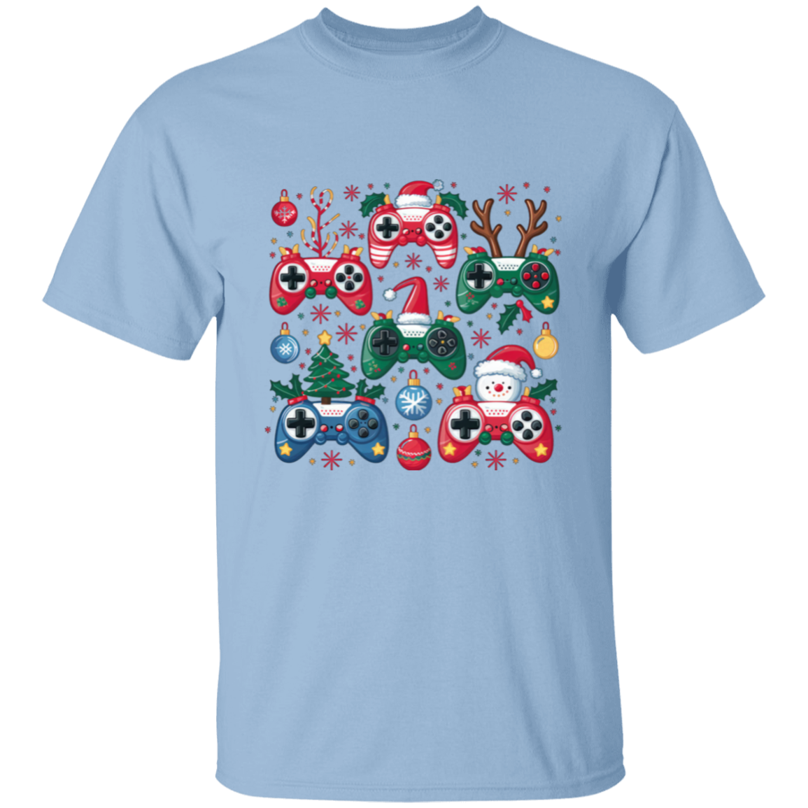 Youth Christmas Gaming Controllers T-Shirt