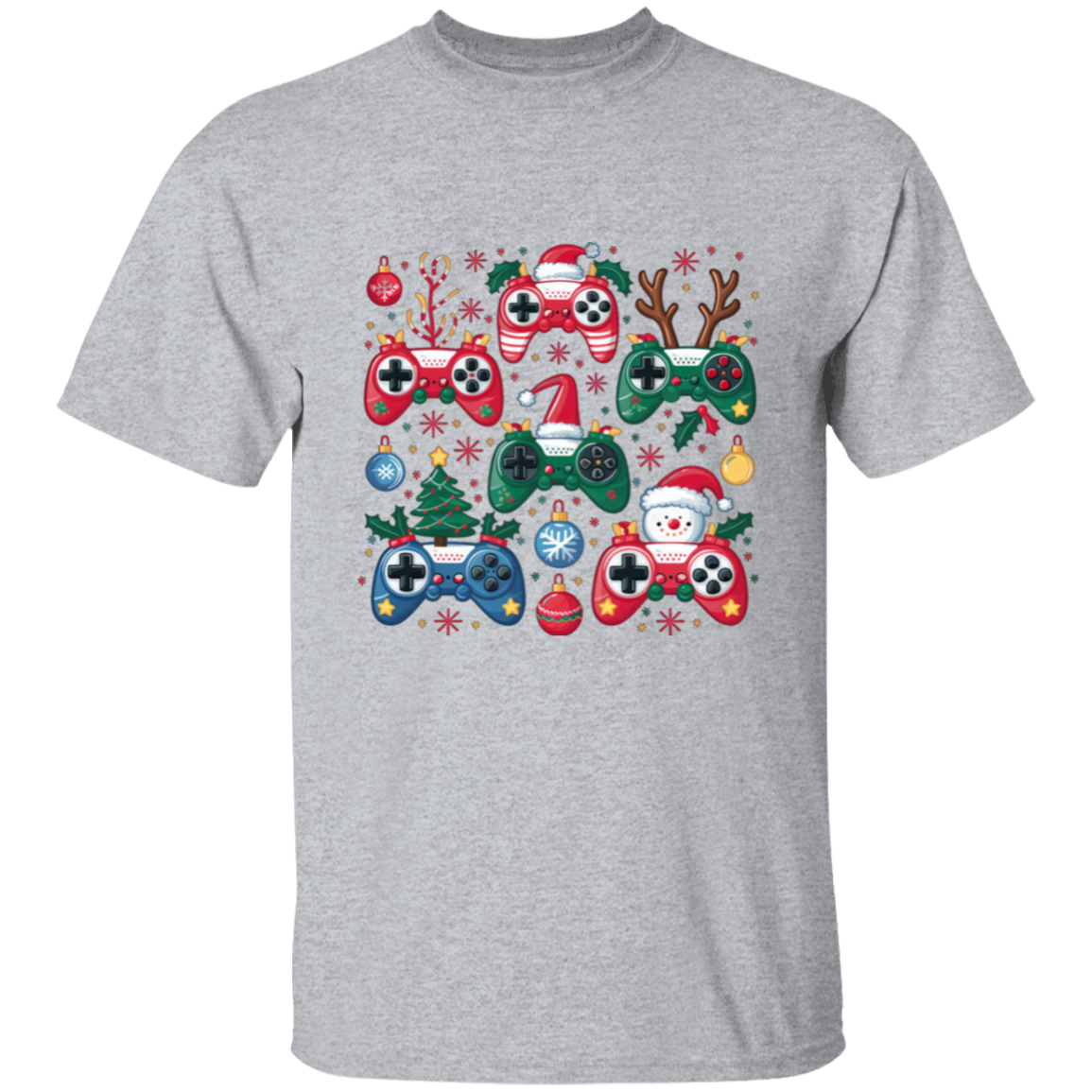 Youth Christmas Gaming Controllers T-Shirt