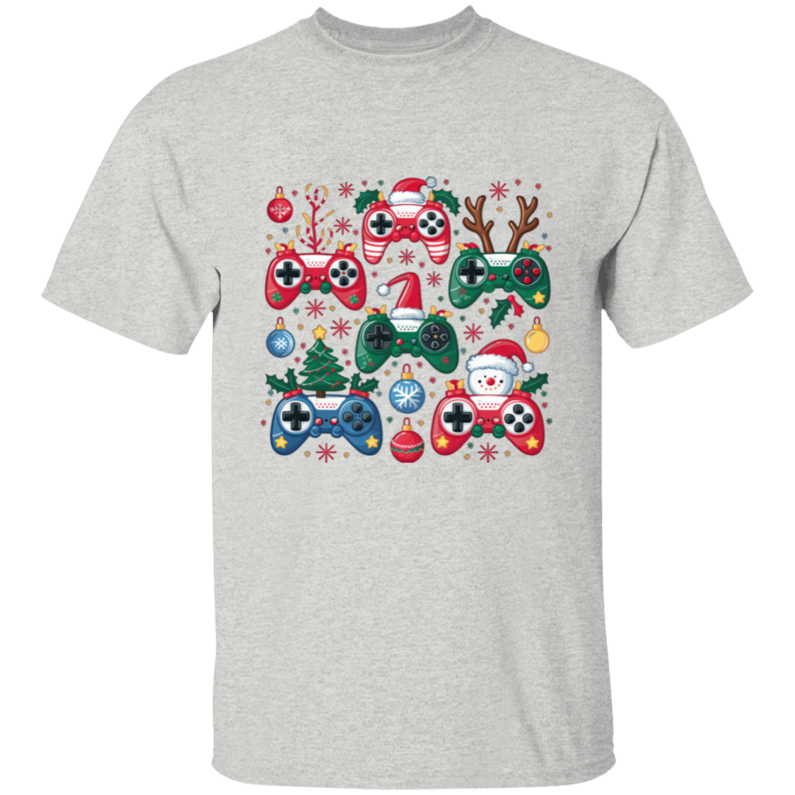 Youth Christmas Gaming Controllers T-Shirt