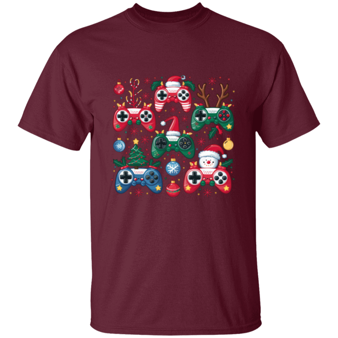 Youth Christmas Gaming Controllers T-Shirt